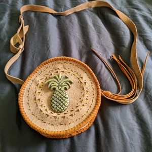 Stela 9 leather pineapple bag
